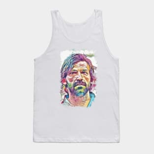 Andrea Pirlo - Italian Legend - Abstract Portrait Tank Top